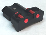 Fiber Optic Fixed Rear Sight For Beretta